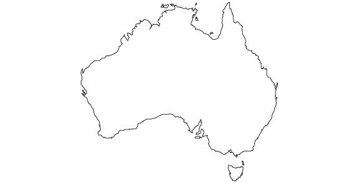 Australia map free vector 