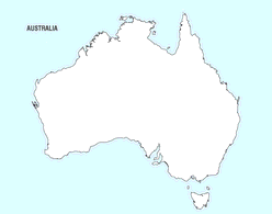 Australia Map Vector Preview
