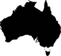 Cartoon - Australian Maps clip art 