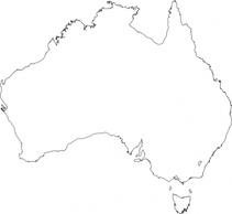 Maps - Australian Maps clip art 