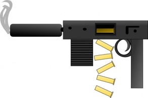 Automatic Gun clip art Preview