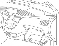 Transportation - Automobile Dashboard clip art 