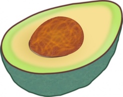 Avocado clip art Preview