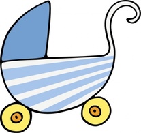 Human - Baby Stroller clip art 
