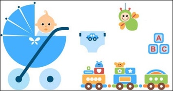 Baby Toys vector Preview
