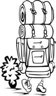 Backpacker clip art