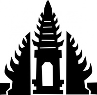 Bali Temple clip art 