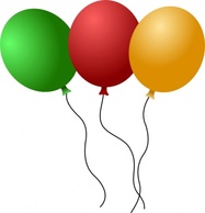 Objects - Balloons clip art 