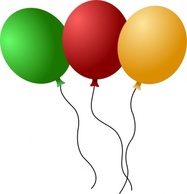 Objects - Balloons clip art 