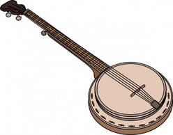 Banjo clip art Preview