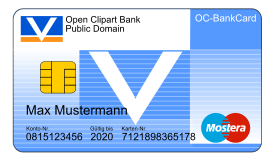 Bankcard with Text