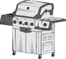 Barbeque Grill clip art Preview