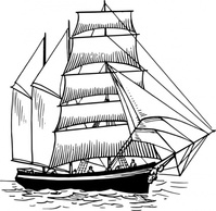 Barquentine clip art