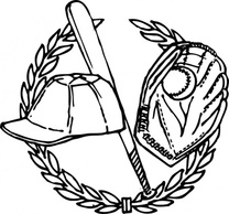 Sports - Baseball Crest clip art 