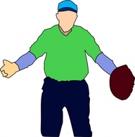 Baseball Player clip art