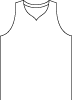 Basketball Jersey Vector Outline 