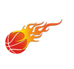 Basketball On Fire Vector 