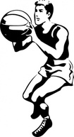 Sports - Basketball Player clip art 