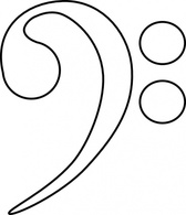 Bass Clef clip art