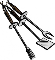 Bbq Grilling Tools clip art Preview