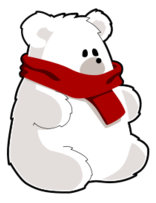 Animals - Bear With Red Scarf 