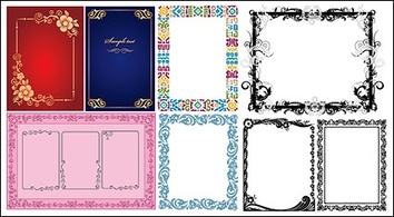 Ornaments - Beautiful and practical material frame vector 