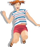 Human - Beautiful sexy sporty girl vector 3 