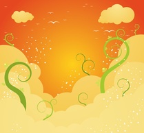 Animals - Beautiful Sky Vector 