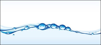 Beautifully surging water vector material