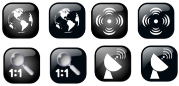 Icons - Ben Map Geolocalisation Icon Set clip art 