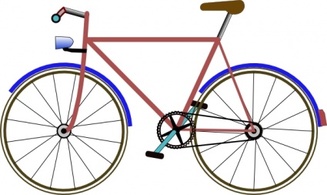 Transportation - Bicycle clip art 