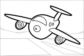 Cartoon - Bigplane clip art 