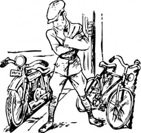 Bike Motorcycle clip art Preview