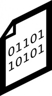 Icons - Binary File Icon clip art 