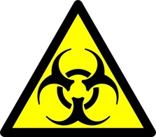 Buildings - Biohazard Road Symbol clip art 