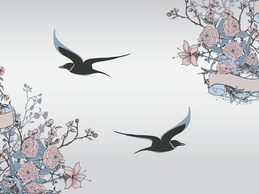 Birds And Flowers