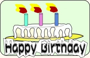 Food - Birthday Cake clip art 