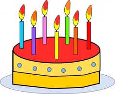 Food - Birthday Cake clip art 