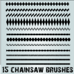 Bisected Lines Illustrator Brush Set 