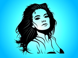 Bjork Vector Portrait