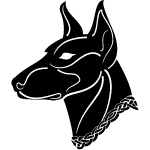 Black Dog Vector Illustration 