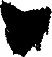 Maps - Black Geography Australia Map States Tasmania Coastline Mapgeography 