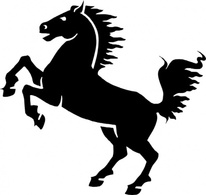 Black Horse clip art