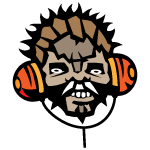 Black Man With Headphones Vector