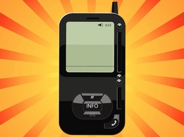 Technology - Black Phone Vector 