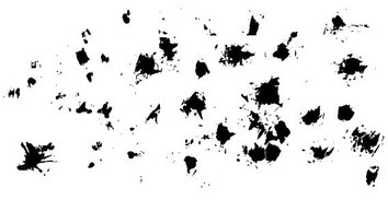 Black small splatters free vector