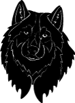 Black Wolf Vector Image 