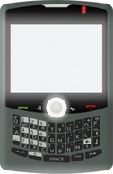 Technology - Blackberry Curve clip art 