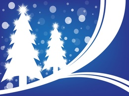 Backgrounds - Blue Christmas Design 