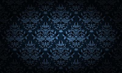 Backgrounds - Blue Damask Background Vector 